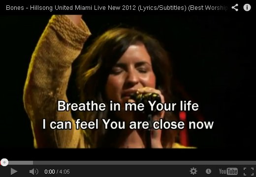 Breathe In Me Your Life by Hillsong on YouTube